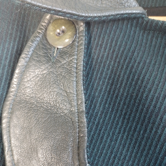 Vintage 80s Wool Jacket - Dark Green - Picture 8 of 16